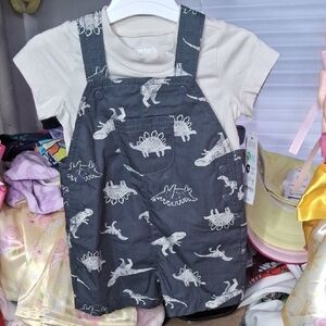 Overal With Shirt Two Piece Set